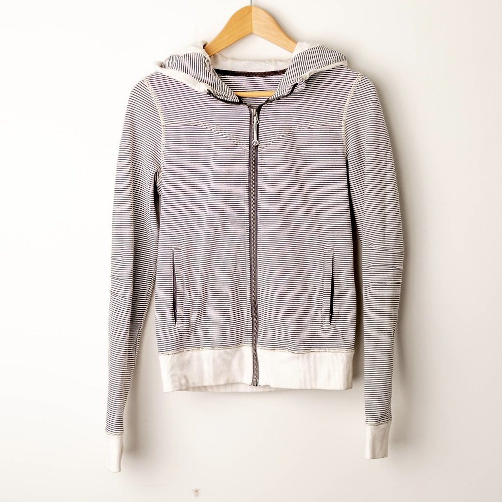 Lululemon | Striped Zip Up Athletic Jacket | 6